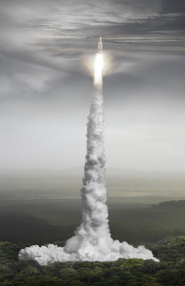 Michael Najjar, orbital ascent, 2016 from the series outer space © Michael Najjar