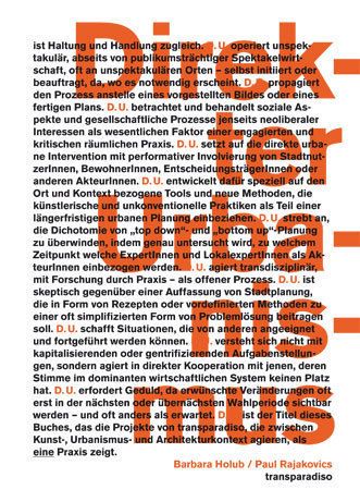 Direkter Urbanismus. Direct urbanism