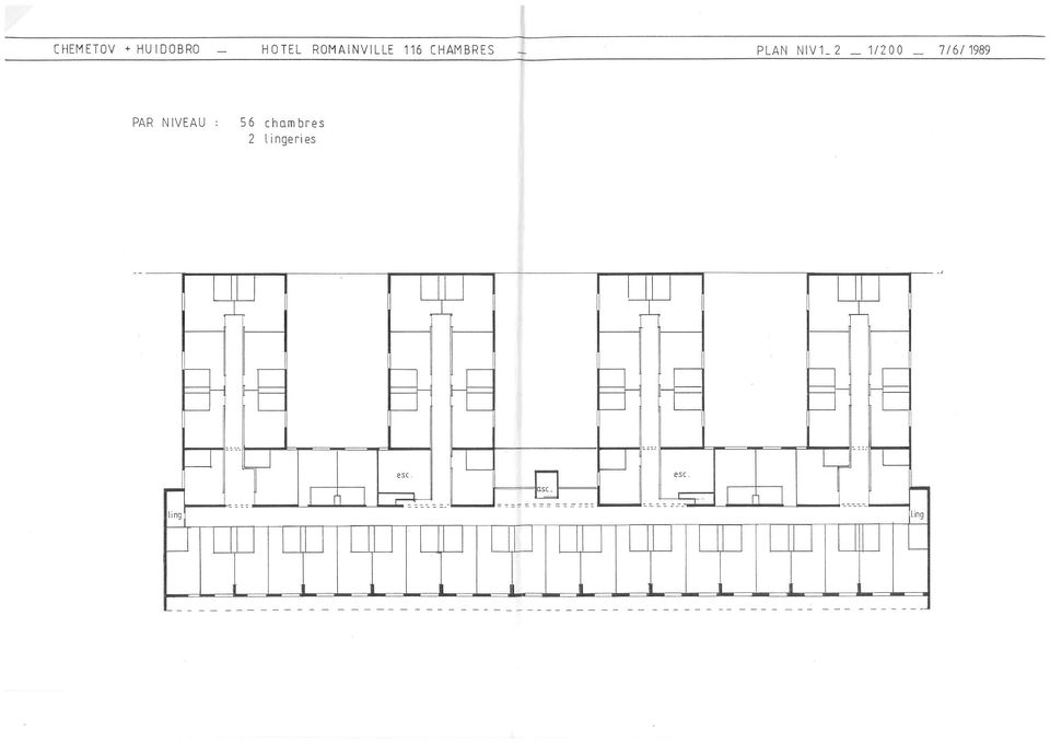 Zweiter Stock, nahezu identisch mit erstem Stock (Gemeindearchiv Romainville, Karton 114w4)
