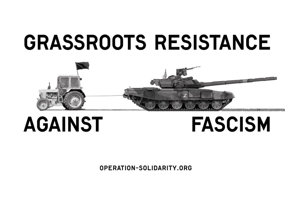 Operation Solidarity ist ein antiautoritäres Freiwilligennetzwerk, das während des Krieges organisiert wurde, um allen fortschrittlichen um allen fortschrittlichen Kräften in der Gesellschaft gemeinsam zu helfen, der imperialistischen Aggression gegen die Ukraine zu begegnen (Selbstdarstellung der Initiative)