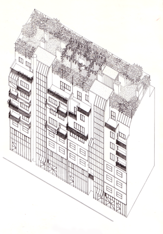 Ottokar Uhl’s participatory public housing                    scheme in Feßtgasse.