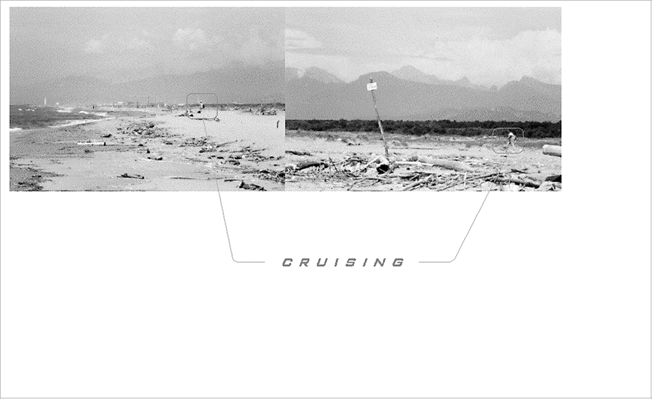 Friendly Versilia / ThinkArchitecture. Sequenzaufnahme Gay Beach Lecciona, Versilia.